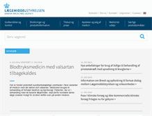 Tablet Screenshot of laegemiddelstyrelsen.dk